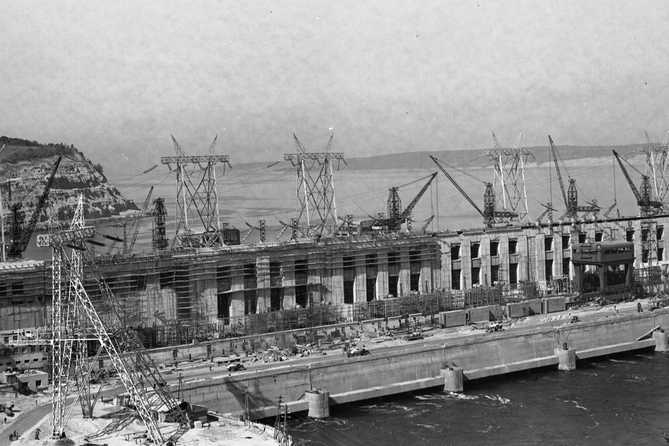 Жигулевская ГЭС 1955 год