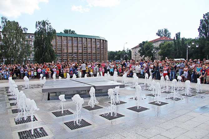открытие фонтана в Тольятти