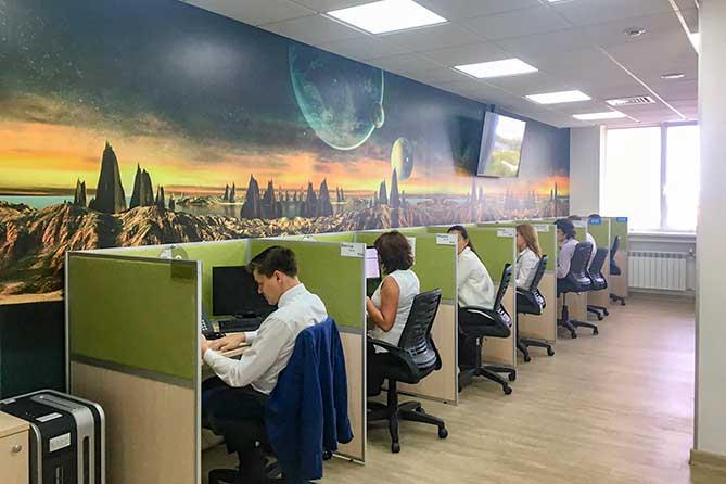 сотрудник офис колл центр перегородка сотрудники центр решений сбербанка