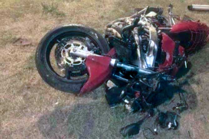 мотоцикл после аварии