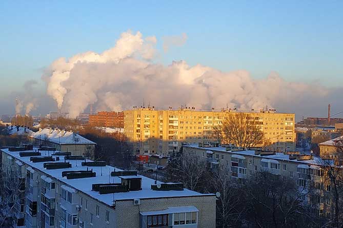 загрязнение воздуха от промышленных предприятий