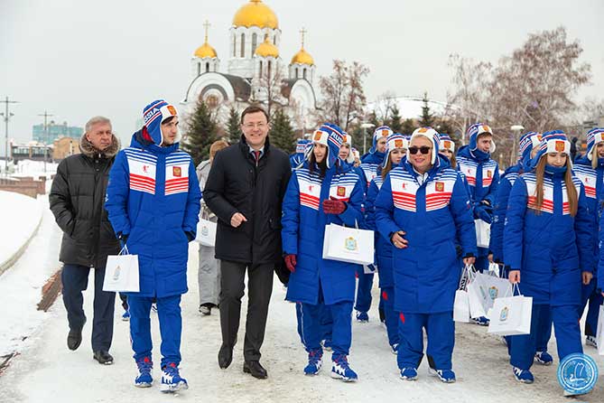 спортсмены Самарской области перед отъездом на Универсиаду 2019