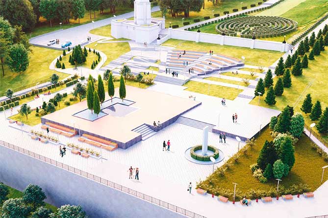 проект благоустройства территории возле памятника Татищеву