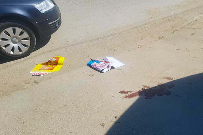 пролилась кровь на месте столкновения