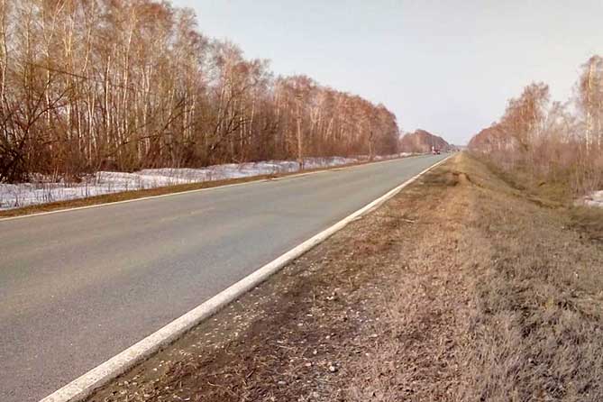 автодорога Тольятти-Ягодное весной
