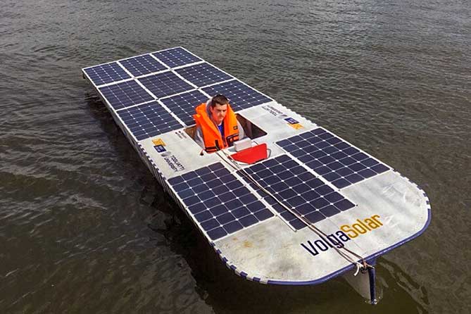 солнечные панели лодка