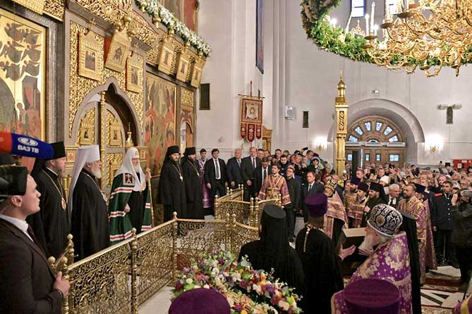 Патриарх Кирил в Спасо-Преображенском соборе 26 сентября 2019 года
