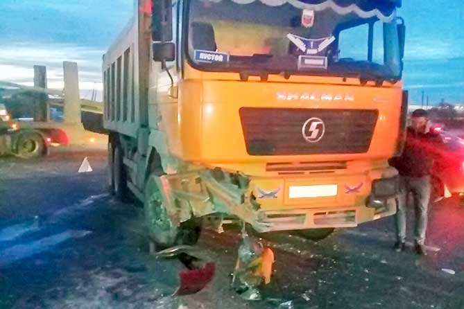 грйзовой автомобиль попал в дтп