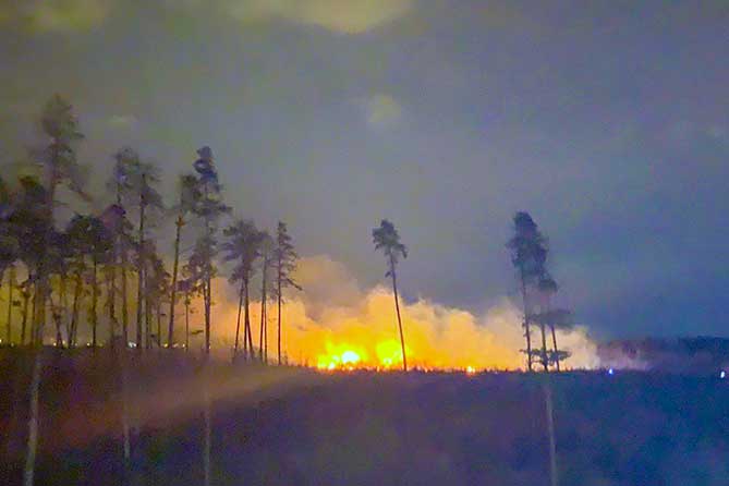 пожар в Портпоселке Тольятти
