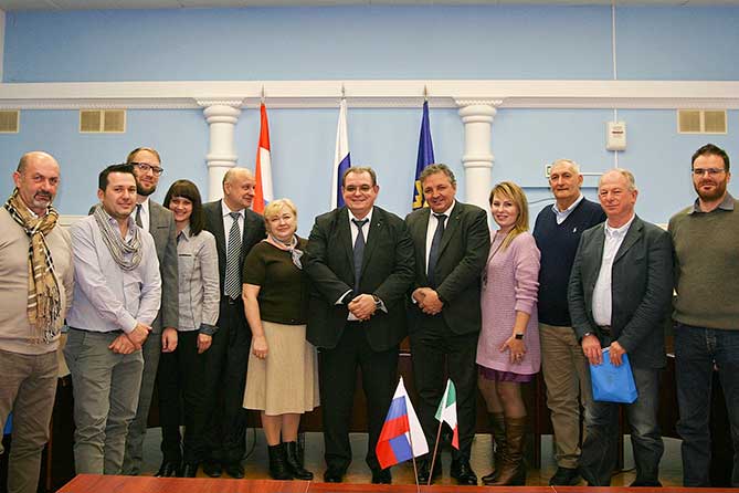 делегация из города Пьяченца 19 ноября 2019 года