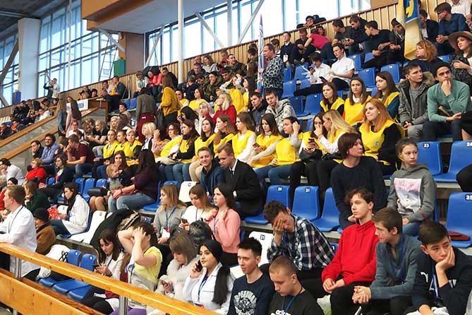 зрители в УСК "Олимп" на WorldSkills Russia 2019