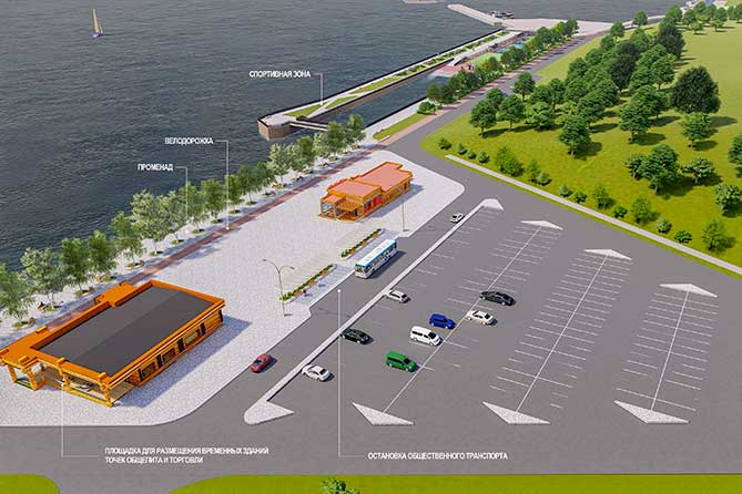 проект парковки на набережной Автозаводского района