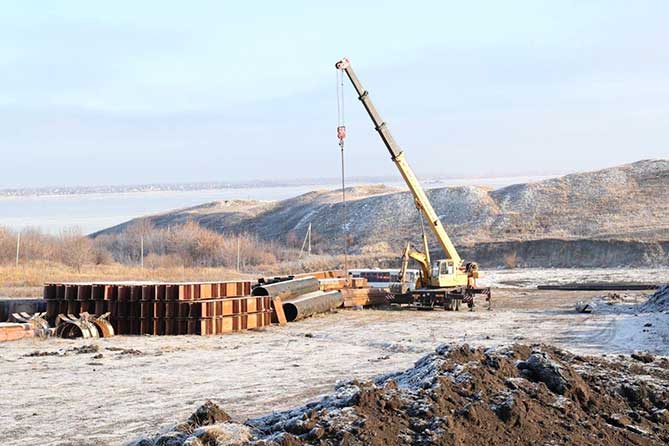 строительный кран в Климовке 14 декабря 2019 года
