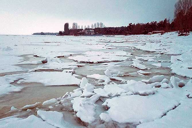 лед около тольятти