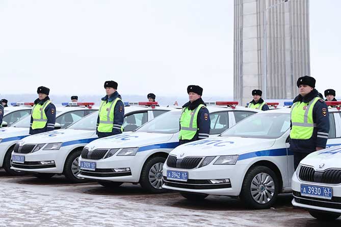 новые автомобили "Шкода" для полиции