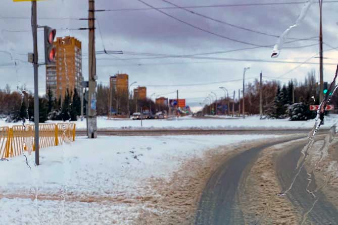 улица тольятти зимой