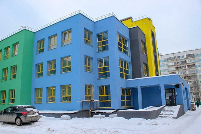 здание детсада "Ладушки" в 20 квартале в январе 2020 года