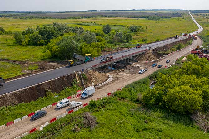 мост через реку Сарбай в Самарской области