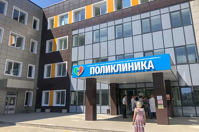 новое здание поликлиники 3 в 19 квартале Автозаводского района