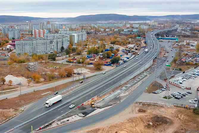 транспортная развязка на трассе М-5 Урал