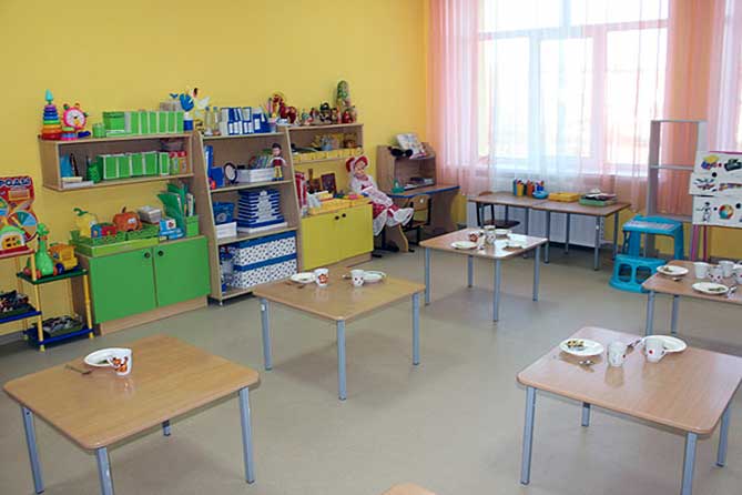 столовая в детском саду