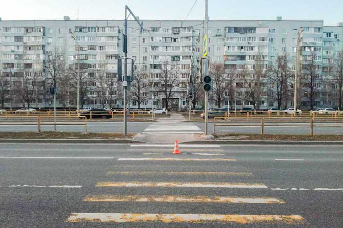 пешеходный переход на улице Свердлова