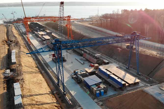 строительство моста через Волгу в апреле