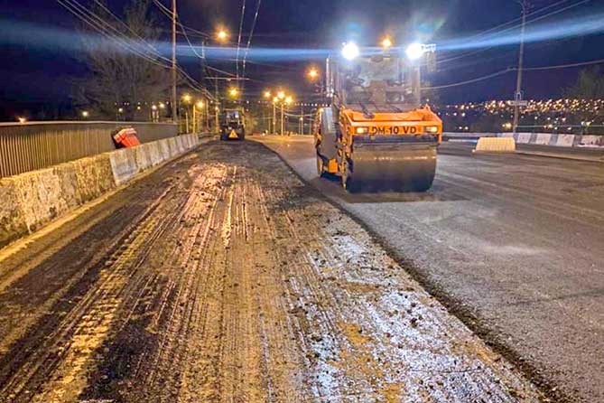 ремонт дороги на улице Громовой