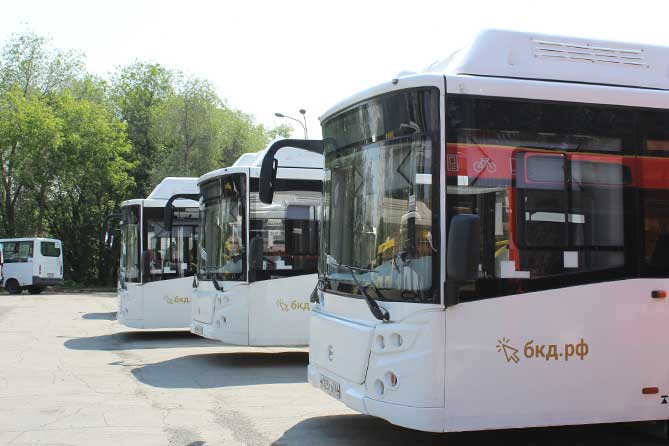 новые автобусы ЛИАЗ на газомоторном топливе