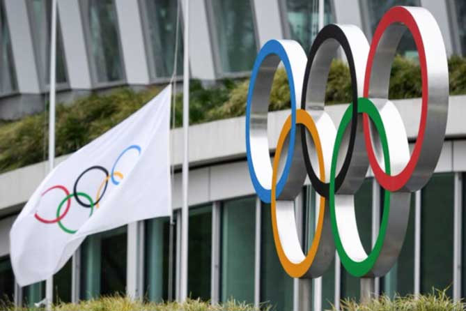 олимпийские кольца на флаге