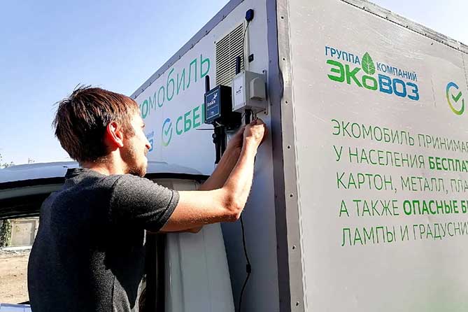 На экомобиль устанавили датчики состояния атмосферного воздуха