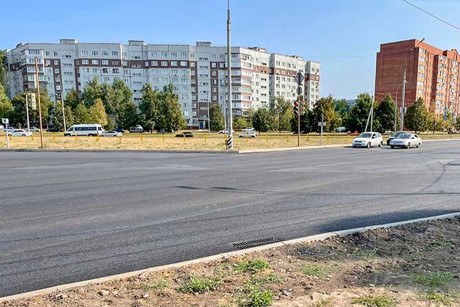 новая дорога на улице Полякова