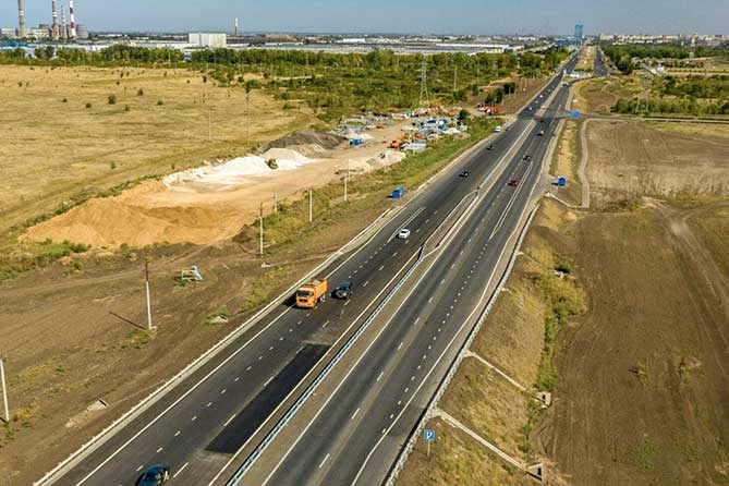 строительство автодороги Тольятти-Ягодное 6 сентября 2021 года
