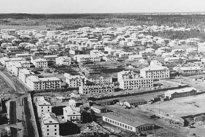 поселок Комсомольский в 1950-е годы
