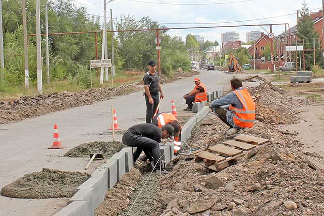 ремонт улицы Срветской в Приморском