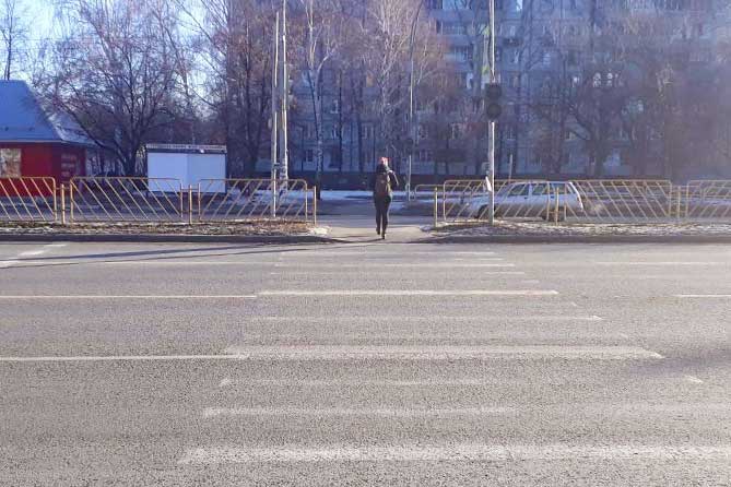 пешеходный переход на улице Ворошилова