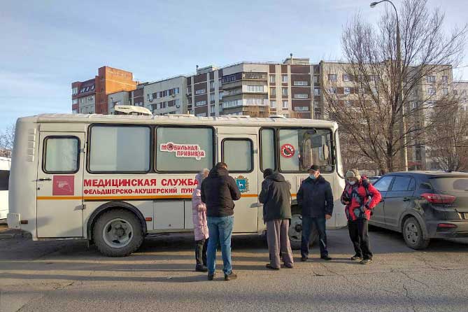 мобильный пункт вакцинации работает в Автозаводском районе