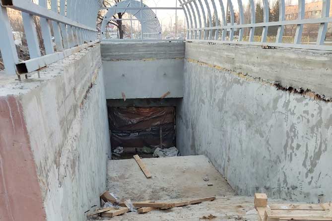 ремонт подземного перехода на улице Свердлова 7 декабря 2021 года