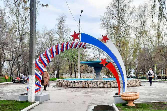 инсталляция к Дню Победы в Портпоселке