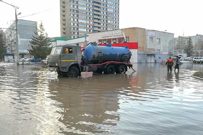 отвод воды на улице Баныкина