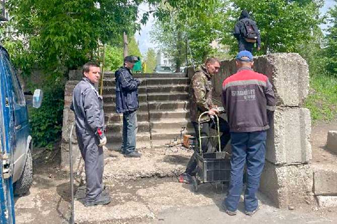 ремонт лестницы на Матросова 46