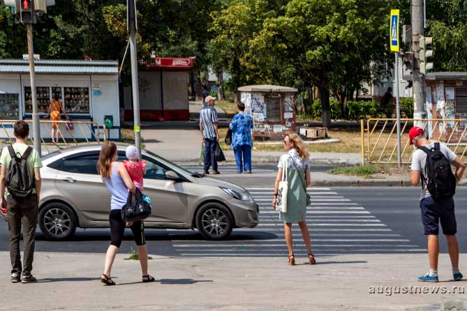 пешеходный переход в автозаводском районе