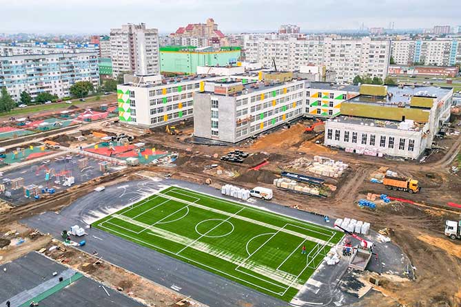 строительство школы в 20 квартале Автоаводского района 04-10-2022