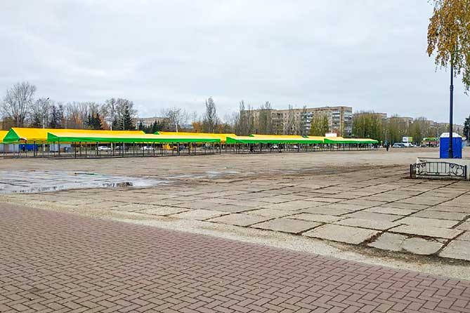 ярморочные павильоны на Центральной площади