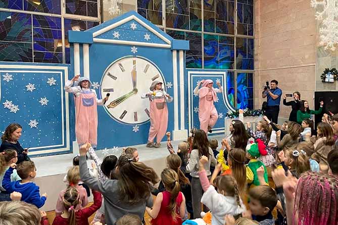 новый год елка дети