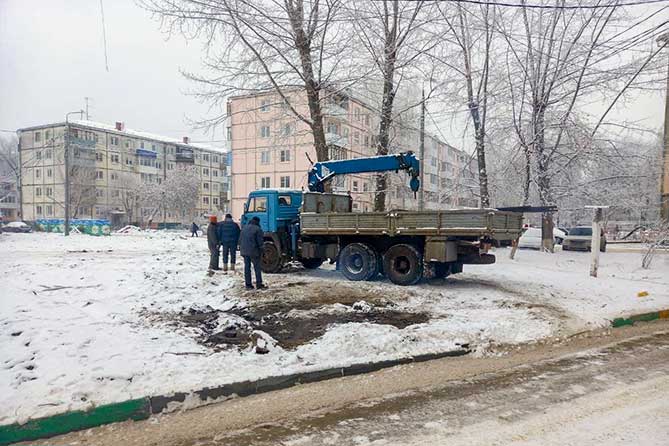 перекладка теплосетей в 26 квартале 02-12-2022