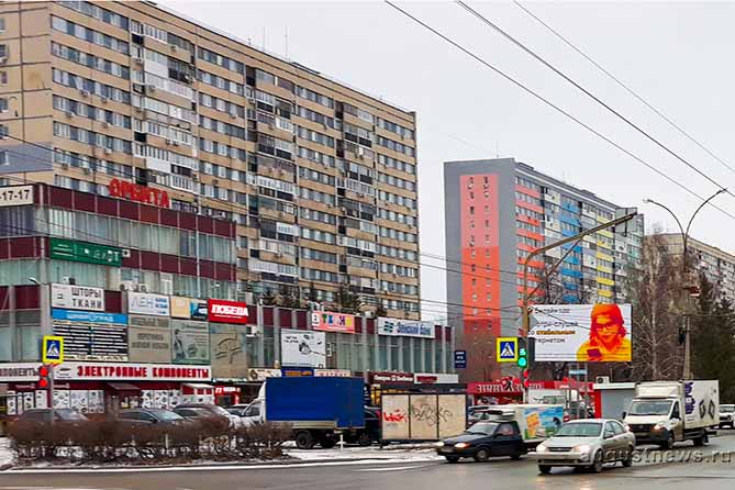 дома на улице