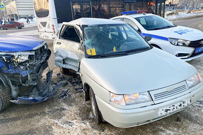 ДТП 18 января 2023 года на улице Матросова