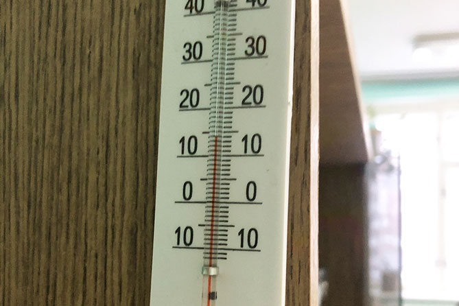 14 градусов в классе