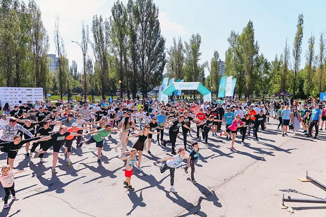 участники Зеленого марафона